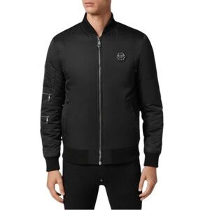 PHILIPP PLEIN TM Pedded Bomber Jacket size M
